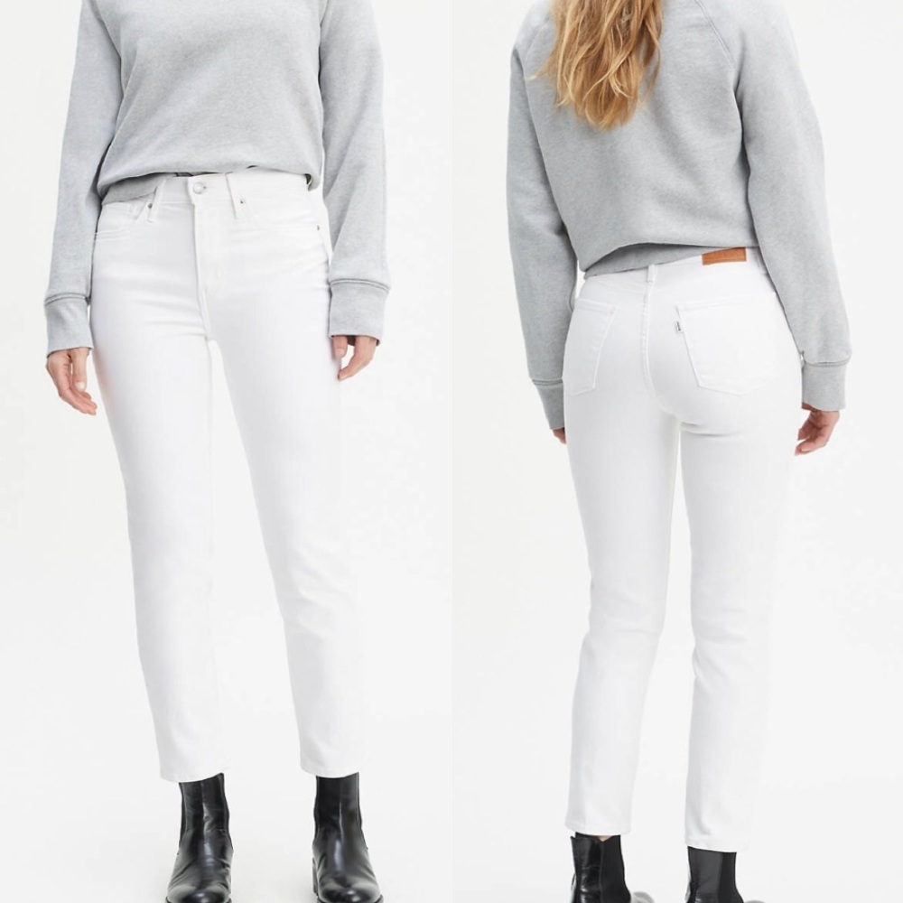 Levi’s • NWT High Rise White Cropped Jeans sz 24 - Picture 7 of 8